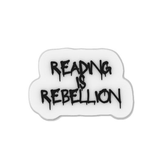 Reading Is Rebellion Die-Cut Magnet