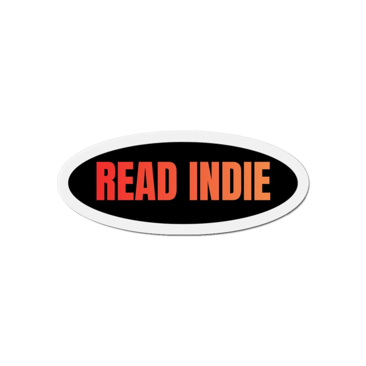 Read Indie Oval Magnet