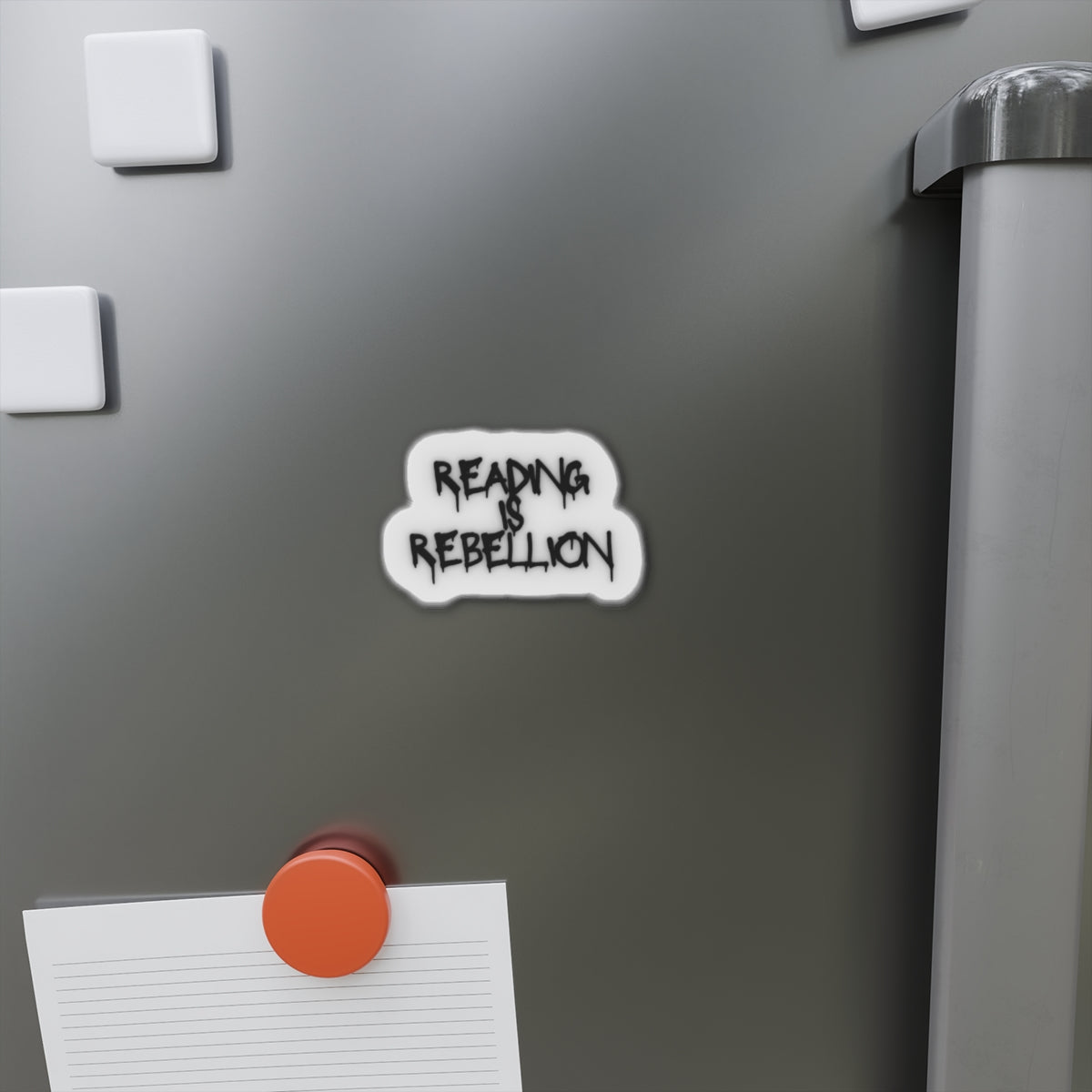 Reading Is Rebellion Die-Cut Magnet